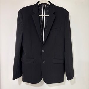 Express Performance Slim Suit Jacket Men 40R Black Stretch Blazer | Business